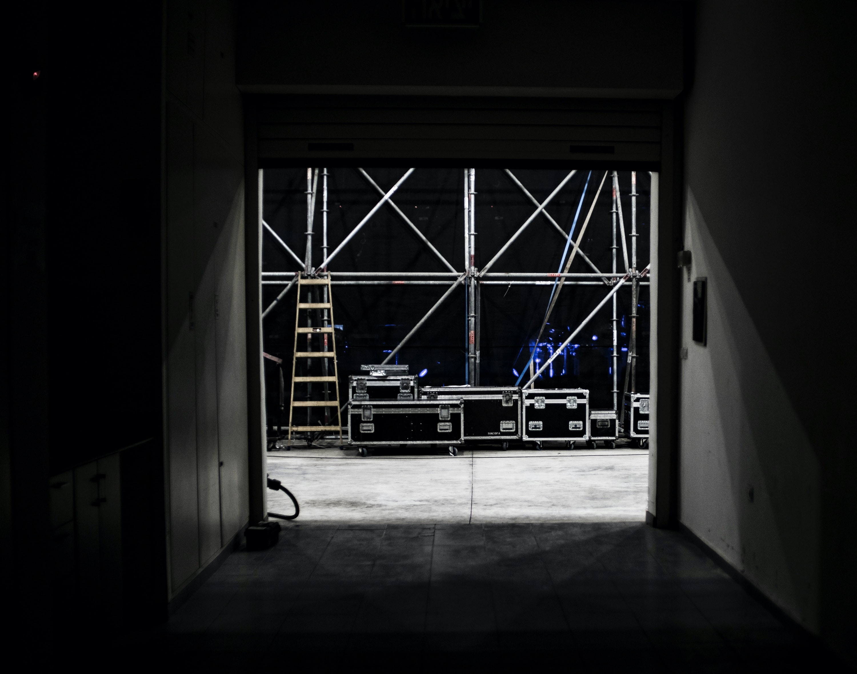 back stage